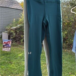 Under Armour Teal and Gray Workout Leggings